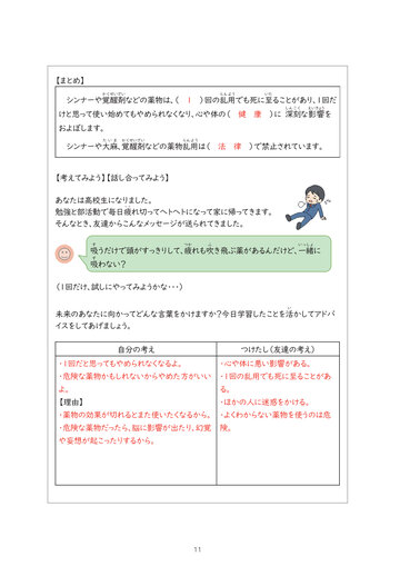 薬物乱用防止教育のスライド資料集」の使用に関する手引き